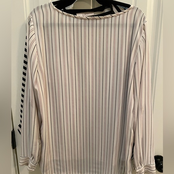 Loft Cream striped blouse - Picture 2 of 4